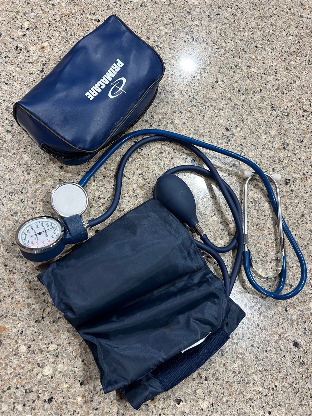 Navy Blue nursing Bag with Blood Pressure Cuff z27